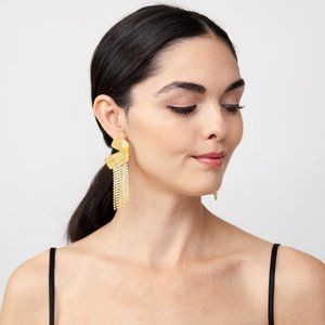 Luxurious Designer Earrings for Women Faux Diamond Tassel Earring for Girls